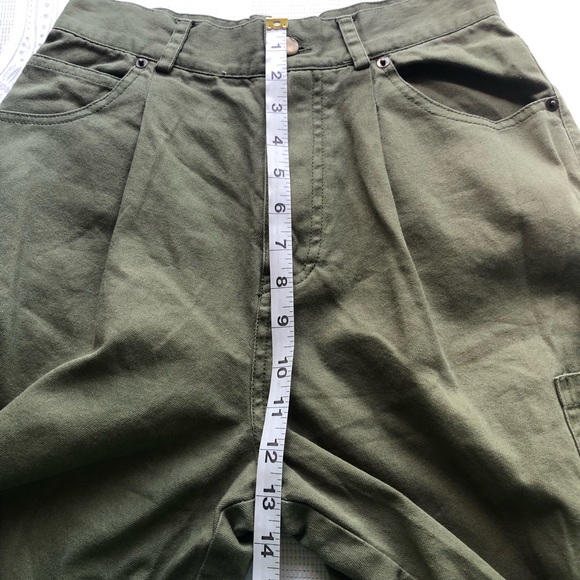 Forever 21 High-Rise Army Green Cargo Utility Joggers Pants Women’s Size M - Picture 8 of 16
